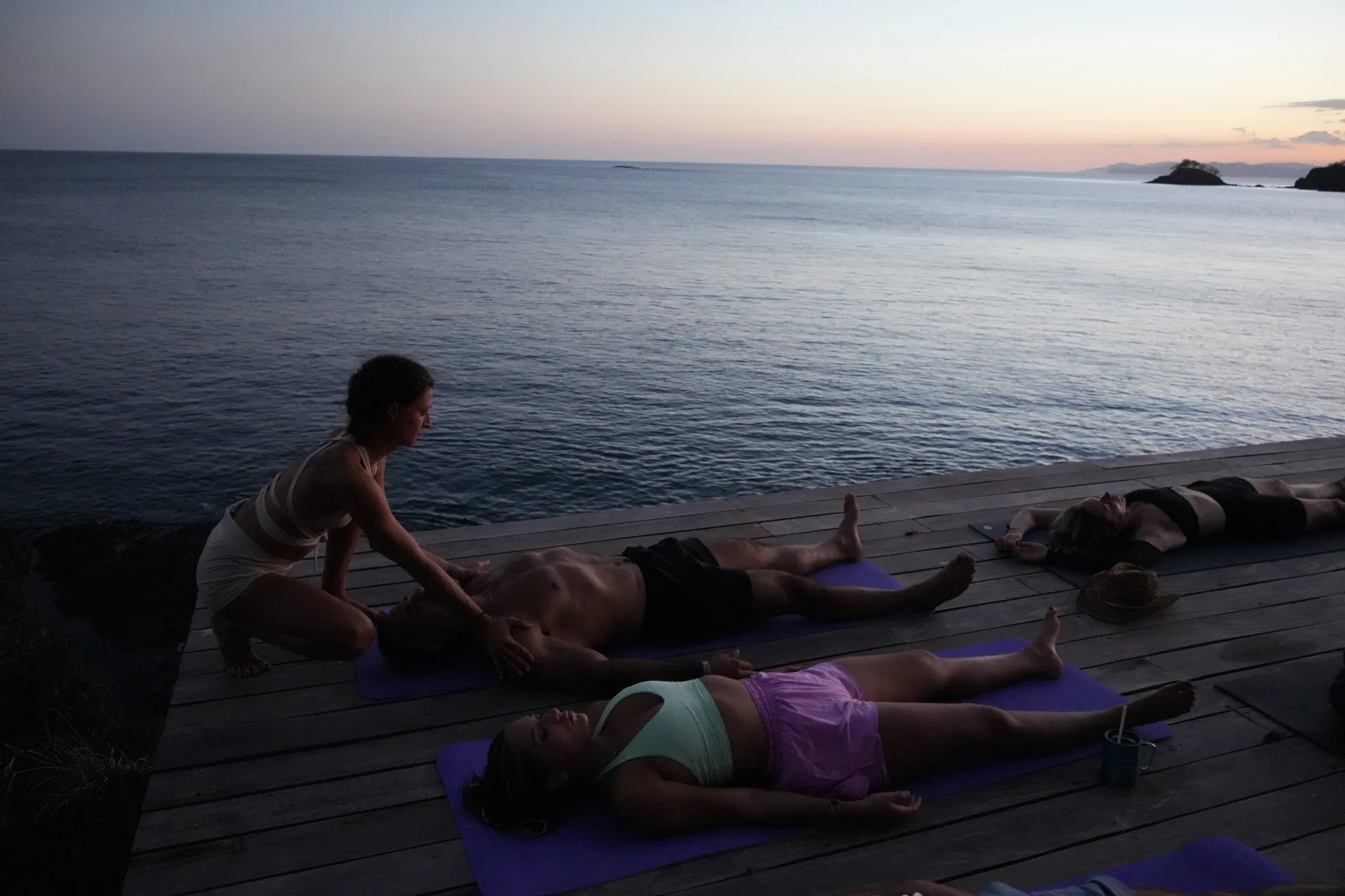 Private immersive — sunset deck practice